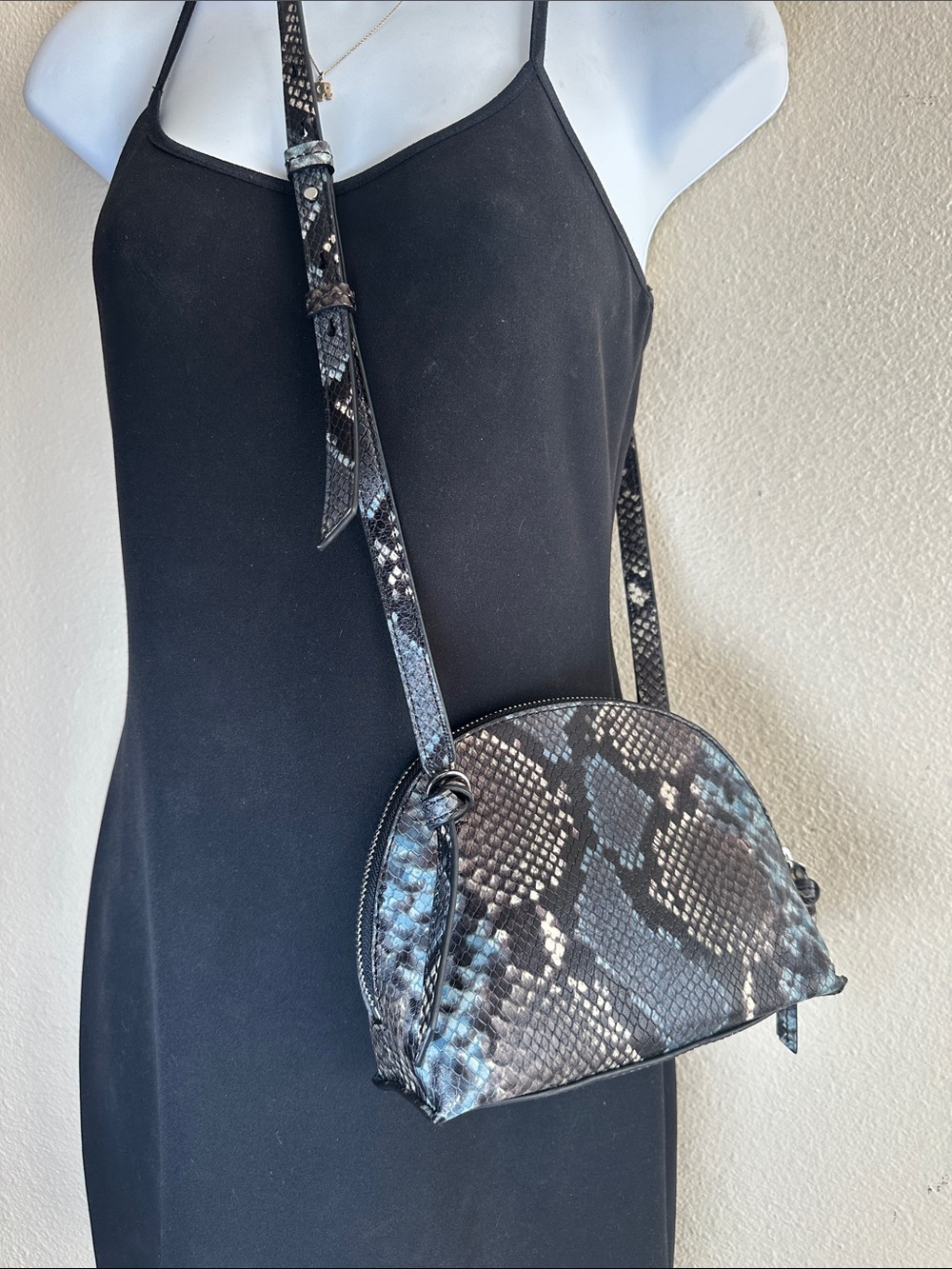 Banana republic Snake-Print Crossbody Bag
